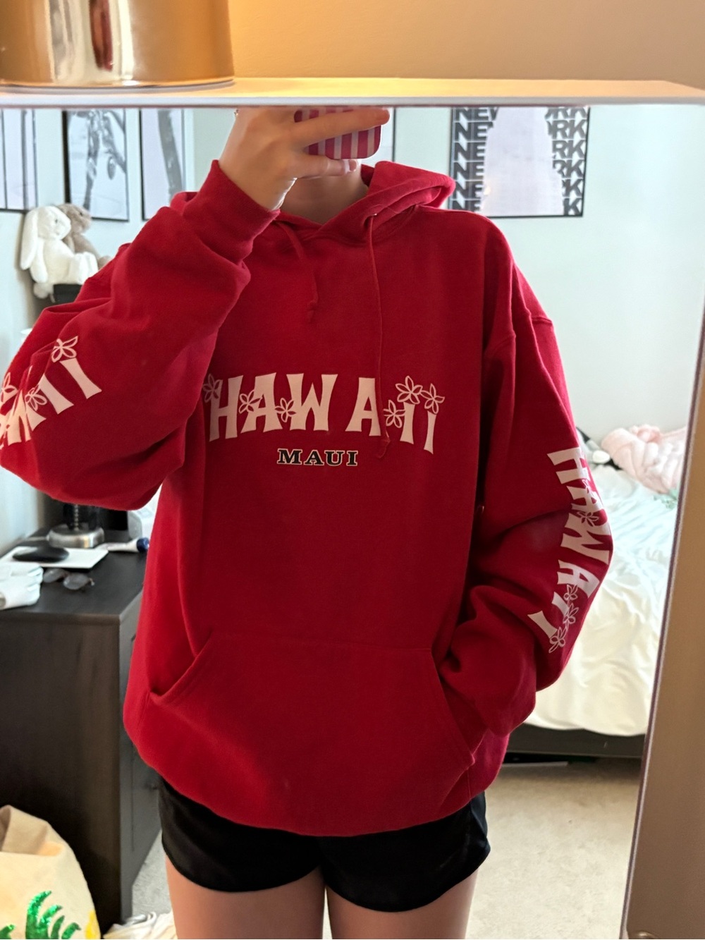 Vintage Jerzees Hawaii Maui Red Hoodie